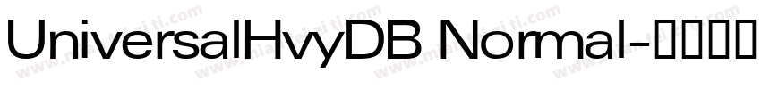 UniversalHvyDB Normal字体转换